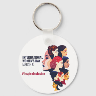 女国際的の日 IWD 3月8日 キーホルダー
