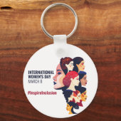 女国際的の日 | IWD 3月8日 キーホルダー (正面)