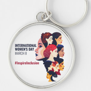 女国際的の日 IWD 3月8日 キーホルダー