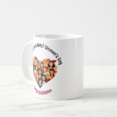 女国際的の日 | IWD 3月8日 |ハート コーヒーマグカップ (正面左)