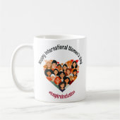 女国際的の日 | IWD 3月8日 |ハート コーヒーマグカップ (左)