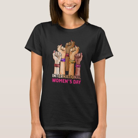女国際的の日 Tシャツ (正面)