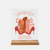 女国際的の日BRIGHTFSTS STILETTO アクリルサイン (正面)