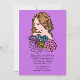 女国際的女の日ビューティフルレディパーティー 招待状