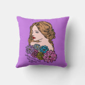 女国際的女の日ビューティフル・レディ クッション (裏面)