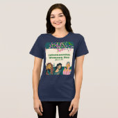 女国際的女の日3月8日フローラ女性 トライブレンドＴシャツ (正面全面)