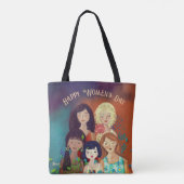 女国際的子の日数々の民族ポートレート トートバッグ (裏面)