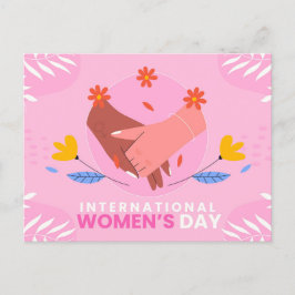 女国際的子の日8月ピンクかわいい ポストカード