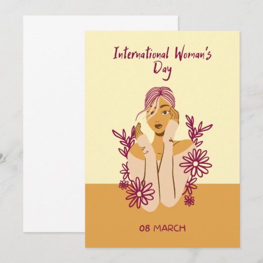 女国際的子日誌 招待状 (正面/裏面)