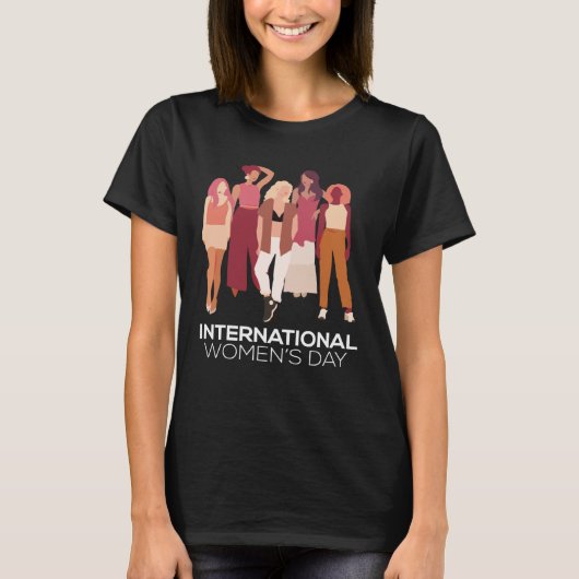 女国際的性の日2023女の日の抱擁 Tシャツ (正面)