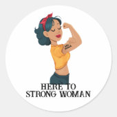 女国際的性の日2024女子力 ラウンドシール (正面)