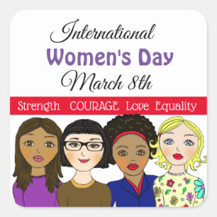 女国際的性の日3月8日 スクエアシール