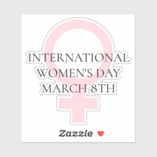 女国際的性の日 – 3月8日 シール