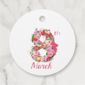 女国際的性の日happy women's day 8 2025 フェイバータグ (裏面)