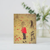 女失ったの子スケッチ ポストカード (スタンド正面)