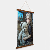 女失ったの子 吊り下げ型タペストリー (傾斜あり)