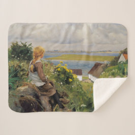 女失ったの考え子(H.A. Brendekilde) シェルパブランケット