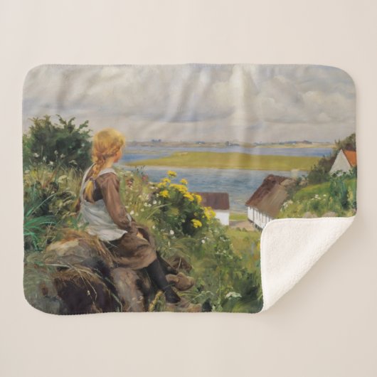 女失ったの考え子(H.A. Brendekilde) シェルパブランケット (正面(横))