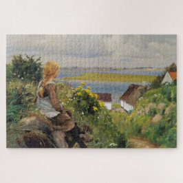 女失ったの考え子(H.A. Brendekilde) ジグソーパズル