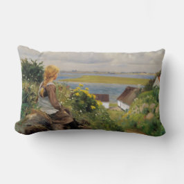 女失ったの考え子(H.A. Brendekilde) ランバークッション