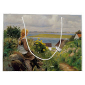 女失ったの考え子(H.A. Brendekilde) ラージペーパーバッグ (裏面)