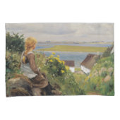 女失ったの考え子(H.A. Brendekilde) 枕カバー (正面右)