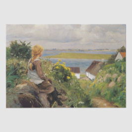 女失ったの考え子(H.A. Brendekilde) 薄葉紙