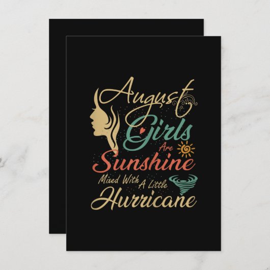 女威厳があるの子はサンシャイン威厳がある誕生日 招待状 (正面/裏面)