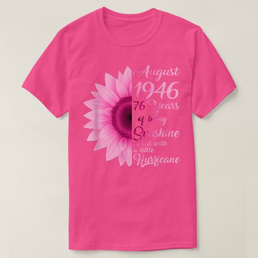 女威厳があるの子1946年Tシャツ76歳76誕生日 Tシャツ (デザイン正面)