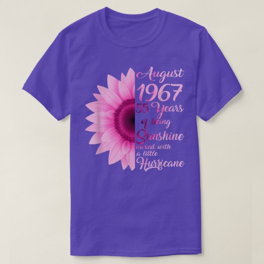 女威厳があるの子1967Tシャツ55歳55誕生日 Tシャツ (デザイン正面)