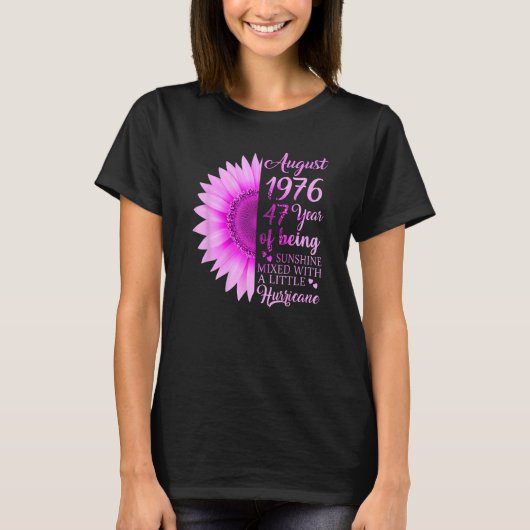 女威厳があるの子1976年47誕生日47歳 Tシャツ (正面)
