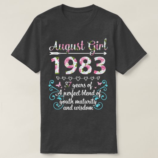 女威厳があるの子1983ハッピーバースデー37年間のパフォーマンス Tシャツ (デザイン正面)