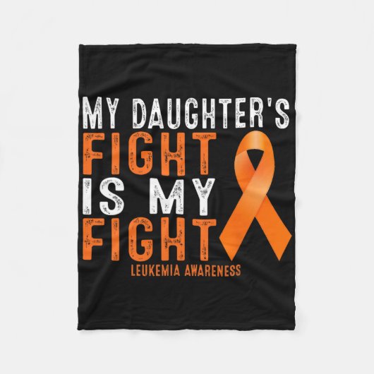 女娘のケンカはオレのケンカ阿波白血病 フリースブランケット (正面)