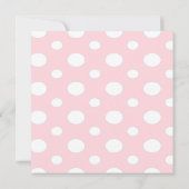 女子おむつピンシャワー招待状 招待状 (裏面)