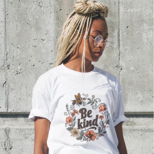 女子おもしろいギフトシャツビーやさしいレトロビー Tシャツ