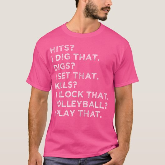 女子おもしろいギフト用バレーボール選手シャツ Tシャツ (正面)