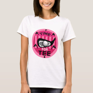 女子おもしろいゴルファープロのゴルフ狂信的スポーツ Tシャツ
