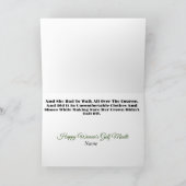 女子おもしろいゴルフ月間グリーティングカード カード (内部)