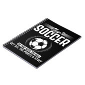 女子おもしろいサッカーおもしろいのサッカージョーク ノートブック (左側)