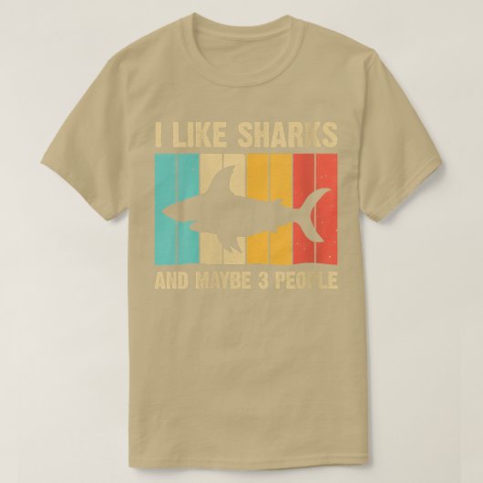 女子おもしろいサメデザインメンズ子供へウィメンズアニマ Tシャツ (デザイン正面)
