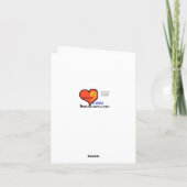 女子おもしろいベー最高のカーのグリーティングカード カード (裏面)