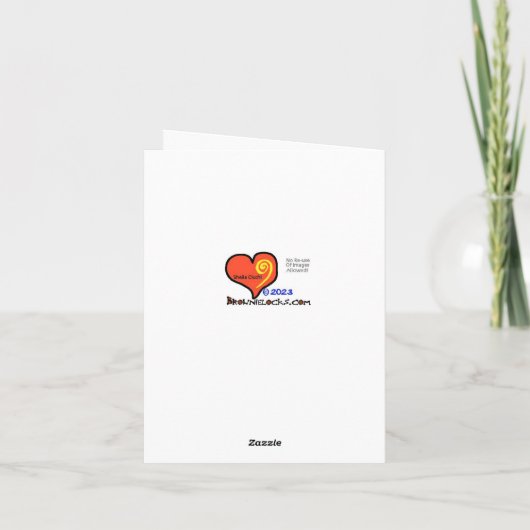 女子おもしろいベー最高のカーのグリーティングカード カード (裏面)