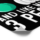 女子おもしろいボーリングギフト男性クールボウリングをする人、 クリケットの投手スポーツ ポスター (角)