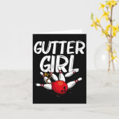 女子おもしろいボーリングデザインボウリングをする人、 クリケットの投手ボウリン カード (黄色い花)