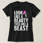 女子おもしろい女子のカラーガードデザイン冬区 Tシャツ (デザイン正面)