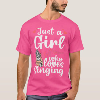 女子おもしろい女子キッズシンガーSの歌デザイン Tシャツ