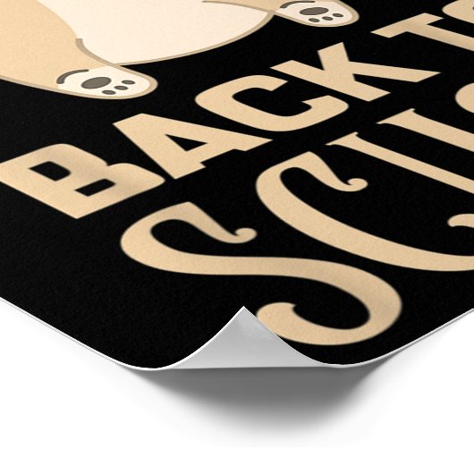 女子おもしろい新学期服 ポスター (角)