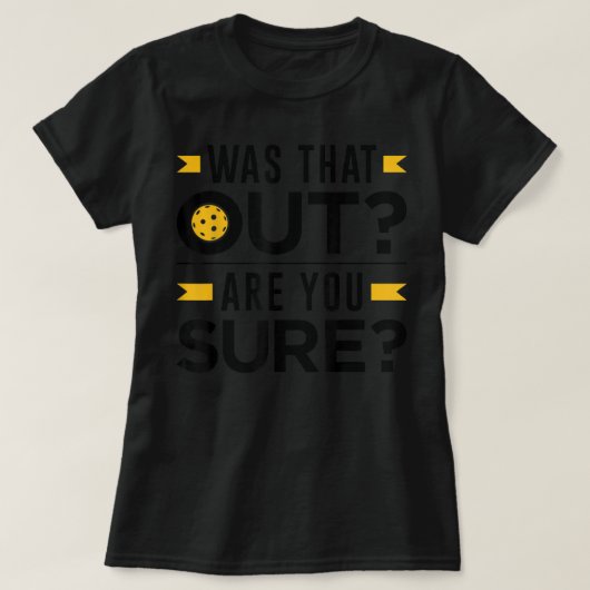 女子おもしろい男子ピクルボールグラフィック Tシャツ (デザイン正面)