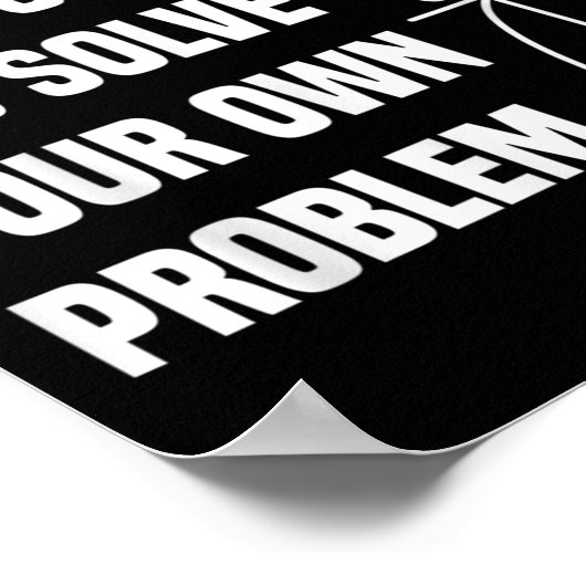 女子おもしろい男子10代の男性の女性Deのための数学引用文 ポスター (角)