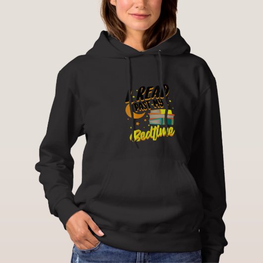 女子おもしろい過去読My Bedtime Cute Bookworm パーカ (正面)
